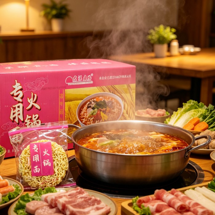 3,5 kg-os Hot Pot Malatang tésztacsomag